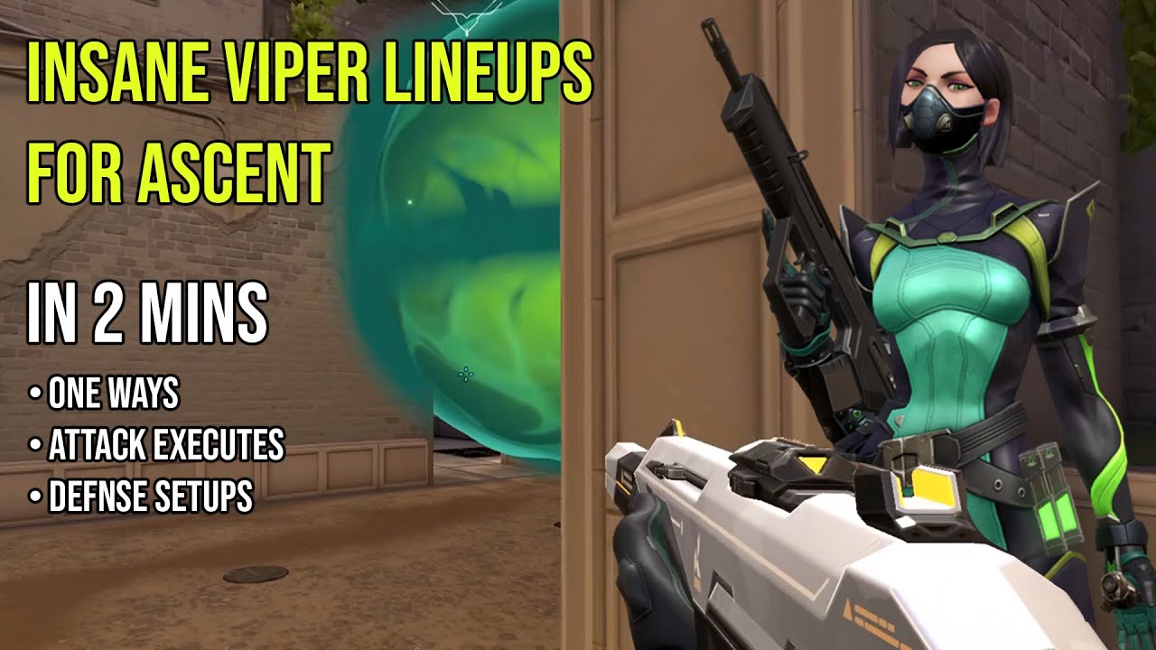 INSANE Viper Lineups for ASCENT - VALORANT Guide
