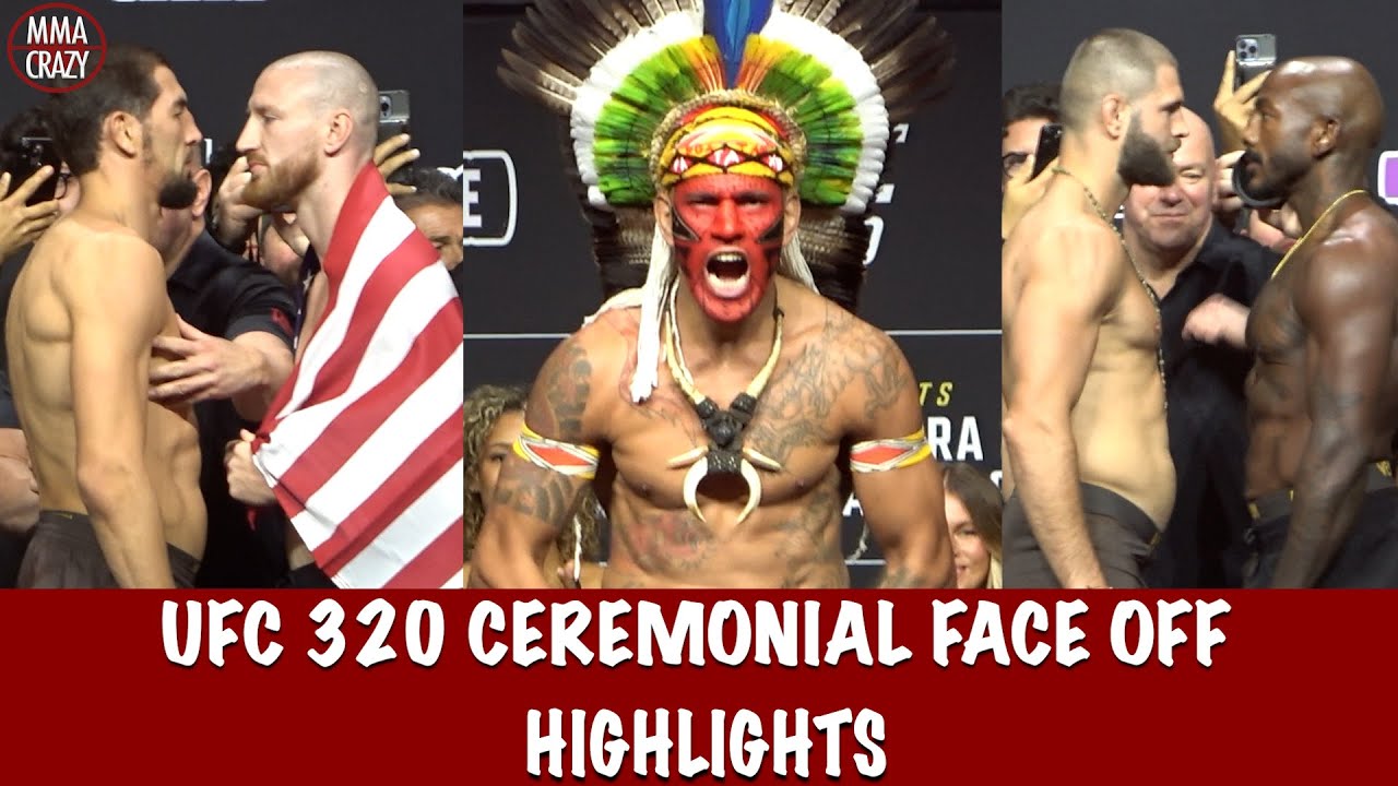 UFC 320 Ceremonial FINAL Face off Highlights