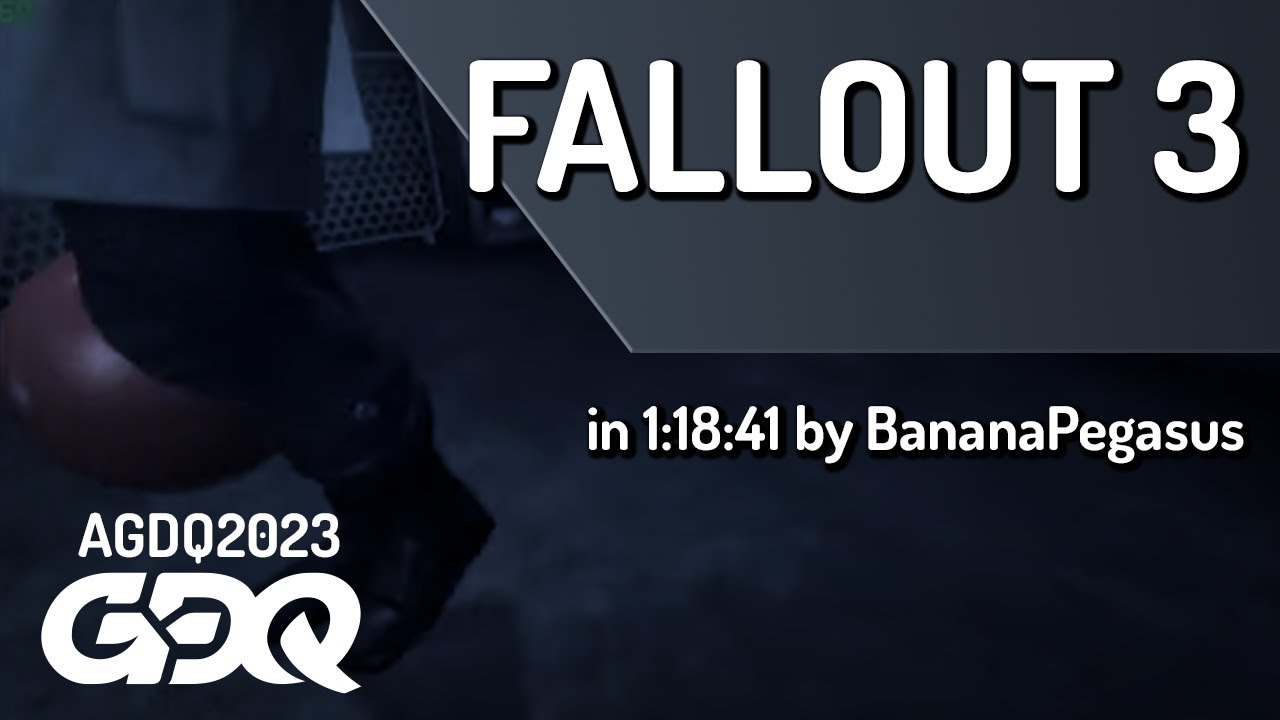Fallout 3 by BananaPegasus in 1:18:41 - Awesome Games Done Quick 2023
