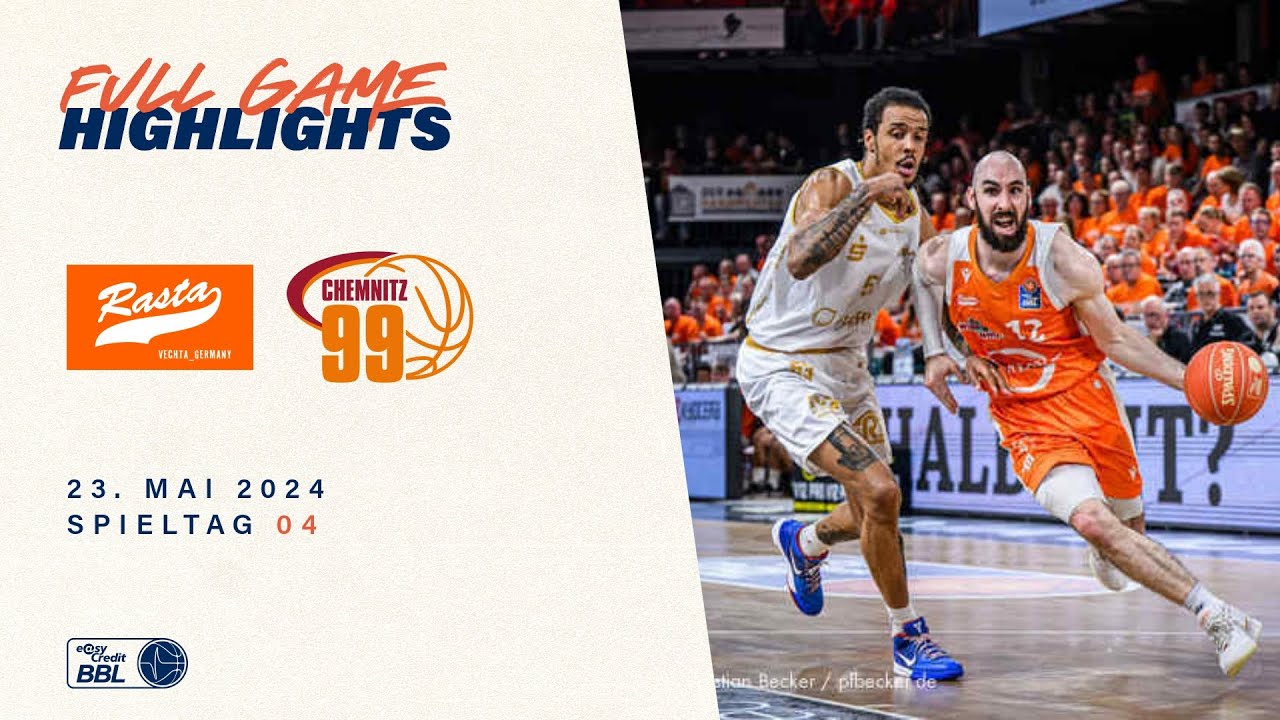 RASTA Vechta vs. NINERS Chemnitz - Game Highlights - Viertelfinale Spiel 4