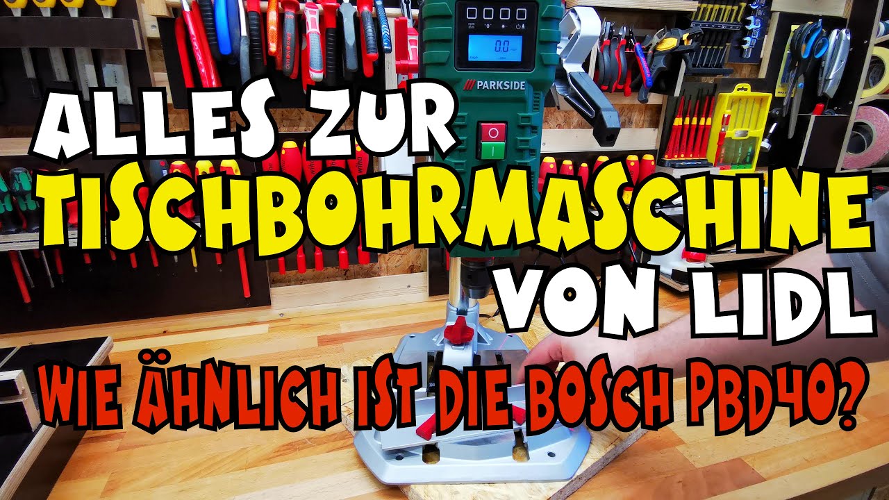 Lidl - PARKSIDE® Tischbohrmaschine PTBM710A1 - Vorstellung und Einsatz PTBM 710 A1 🛠
