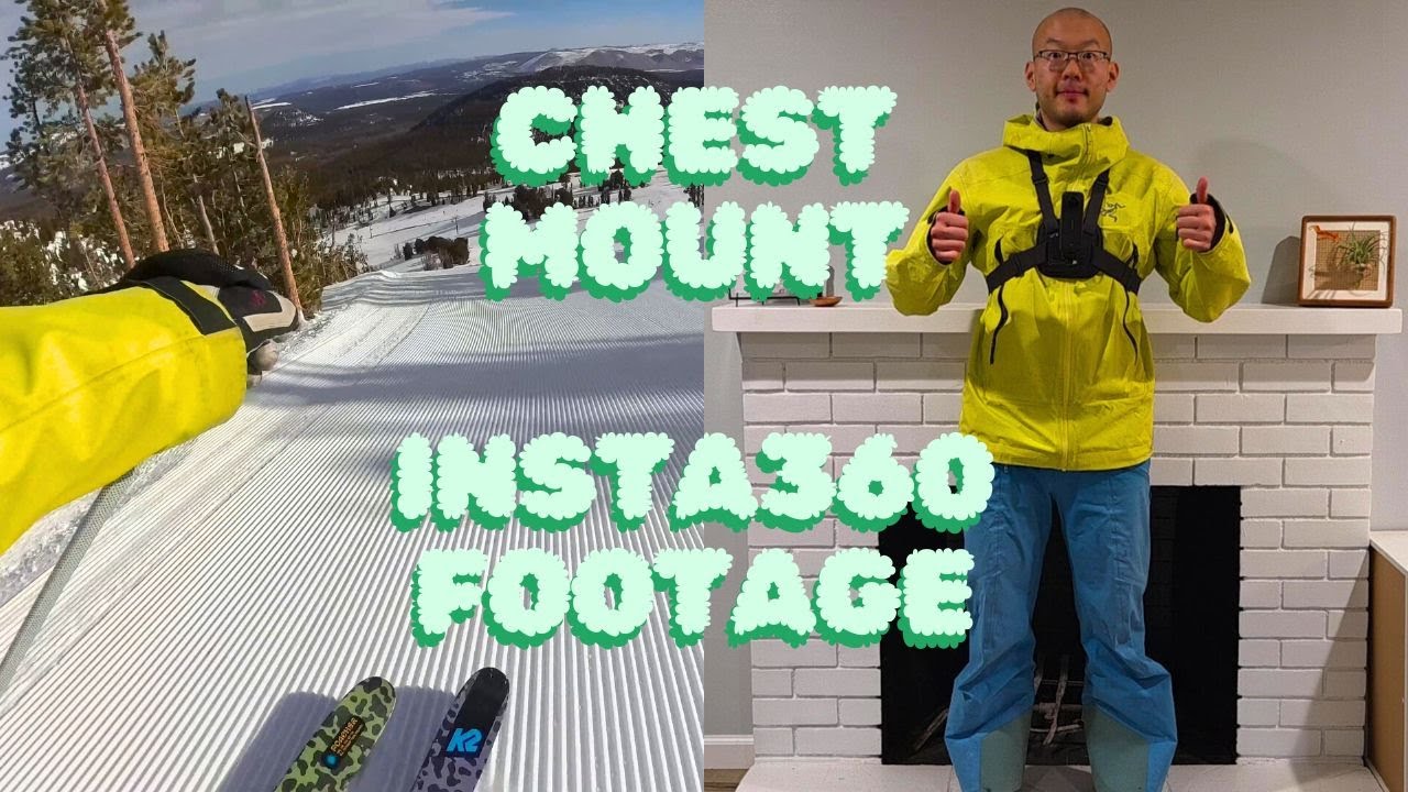 Insta360 X4 Chest Mount POV Ski Footage