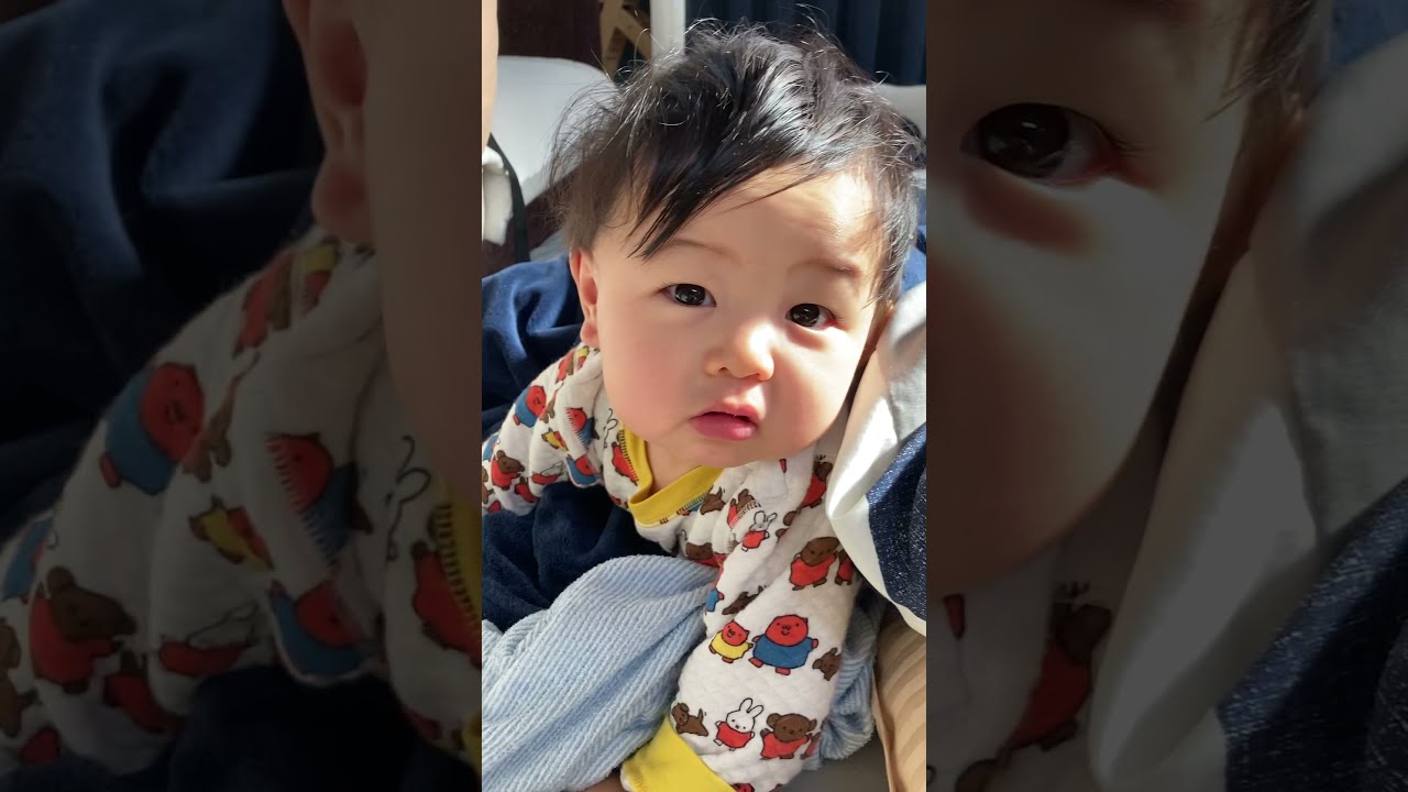 寝起きが良くてとても偉い赤ちゃん