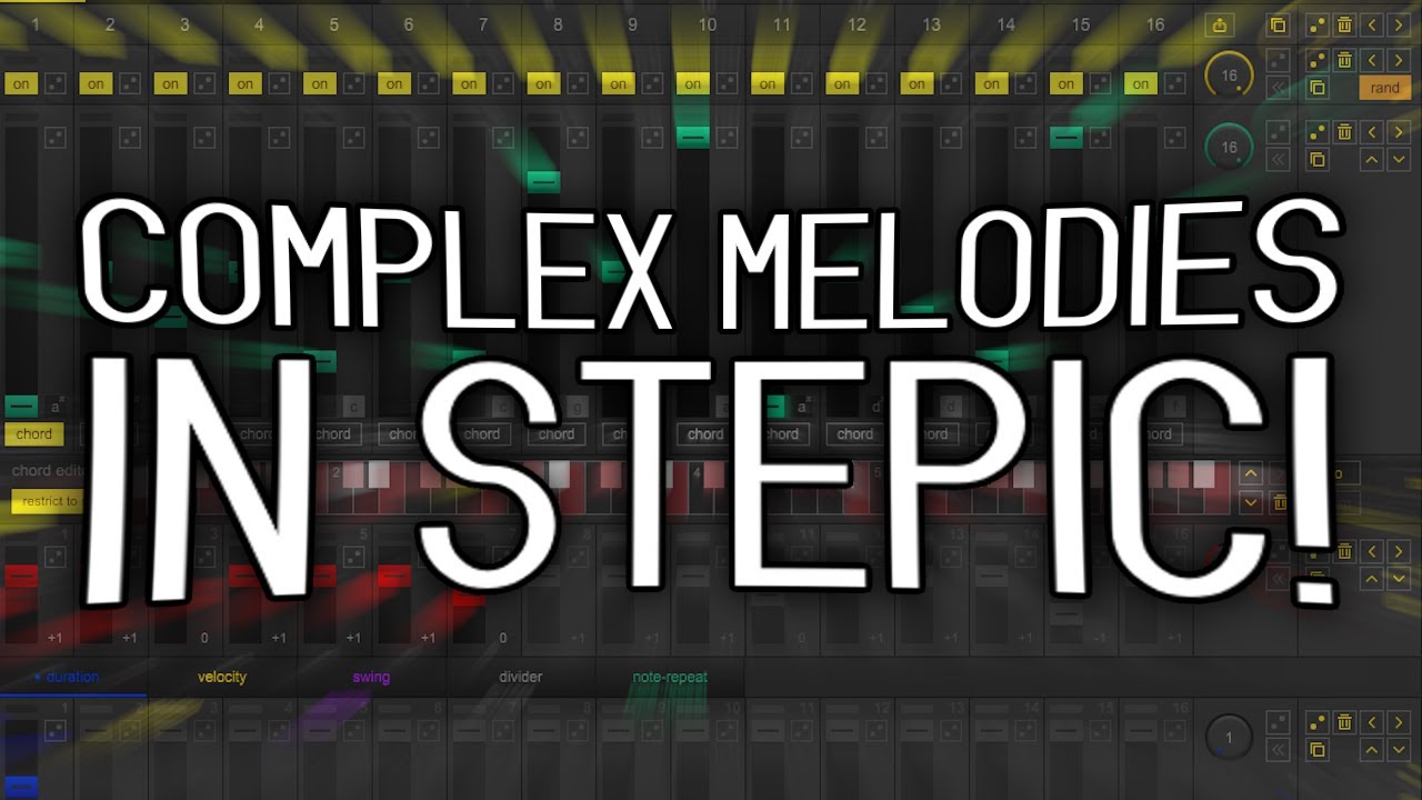 Making Complex Polyrhythm Melodies in Stepic!