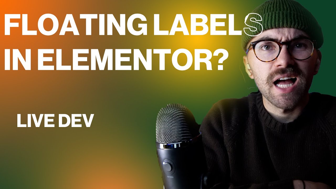 How to Build Floating Labels on Elementor Forms (Live Dev)