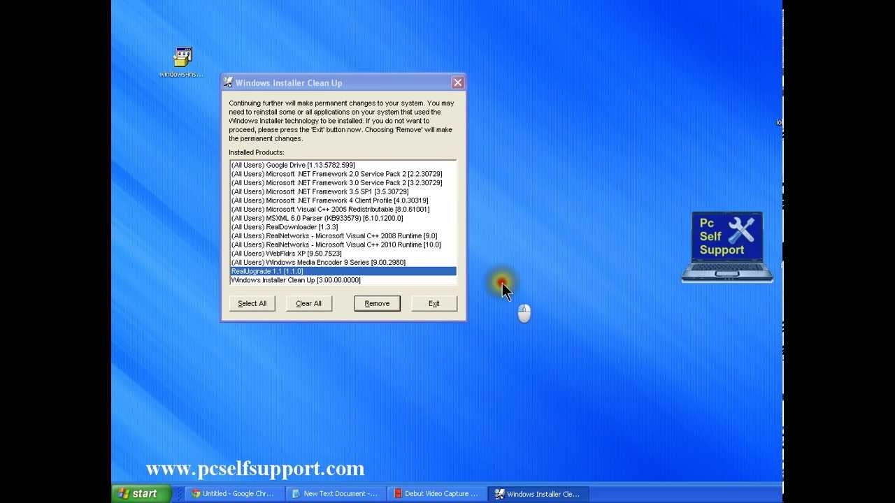 Installer cleanup  remove programs with single click
