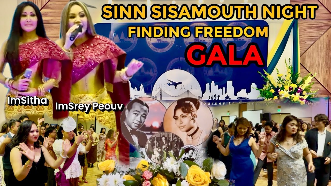 CELEBRATING SINN SISAMOUTH NIGHT FINDING FREEDOM GALA on 11-08 at Hilton Hotel Stockton #food #dance