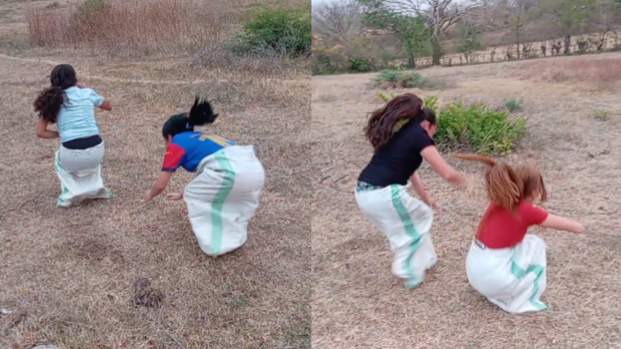 LAS CHICAS SALTANDO COMO RANAS | Un divertido juego😂