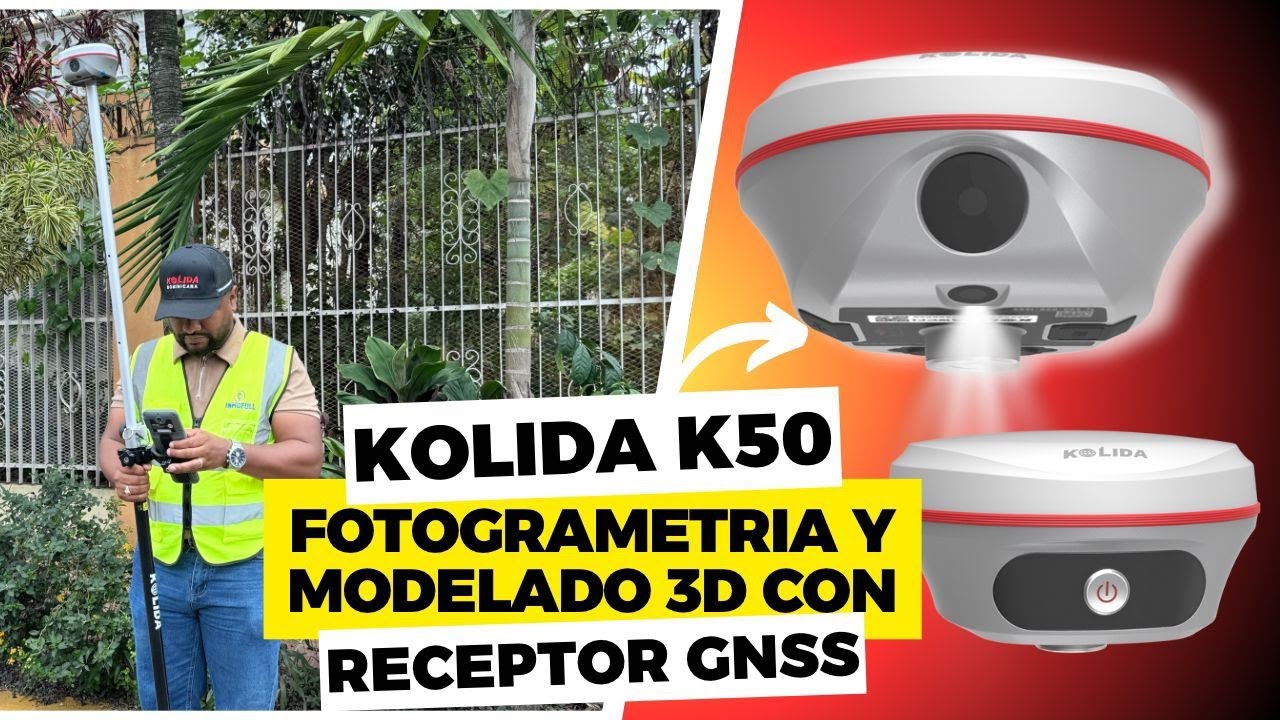 Kolida K50: El Poder de un Receptor GNSS con Fotogrametría y Modelado 3D