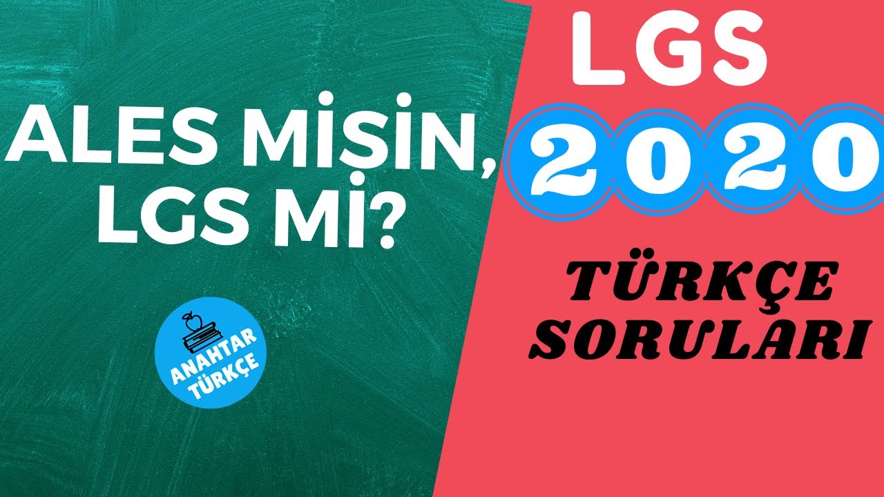 2020 LGS TÜRKÇE SORULARINI ÇÖZÜYORUZ