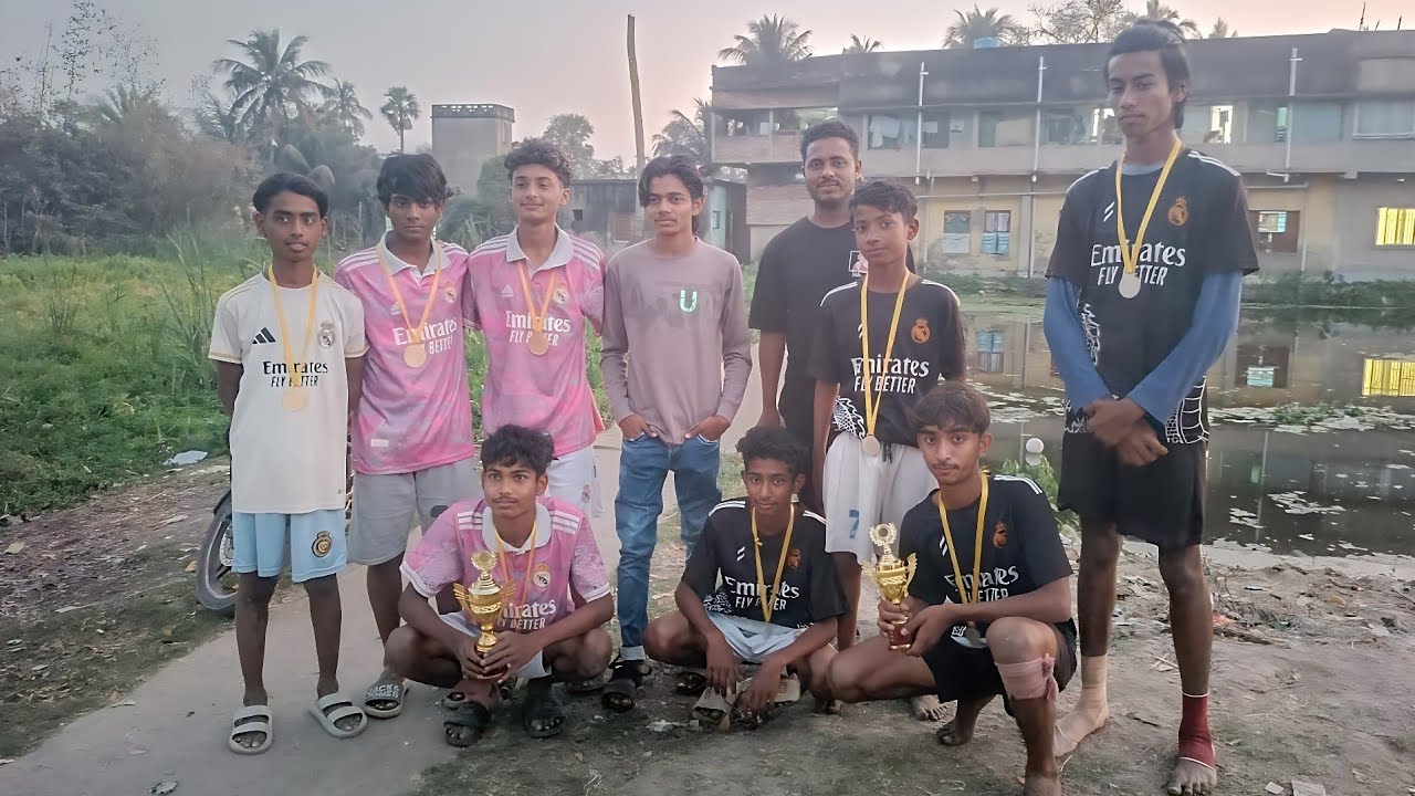 gully Football Turnament Final Match | Real Madrid Pink Jersey 3 - 0 Real Madrid Black Jersey 