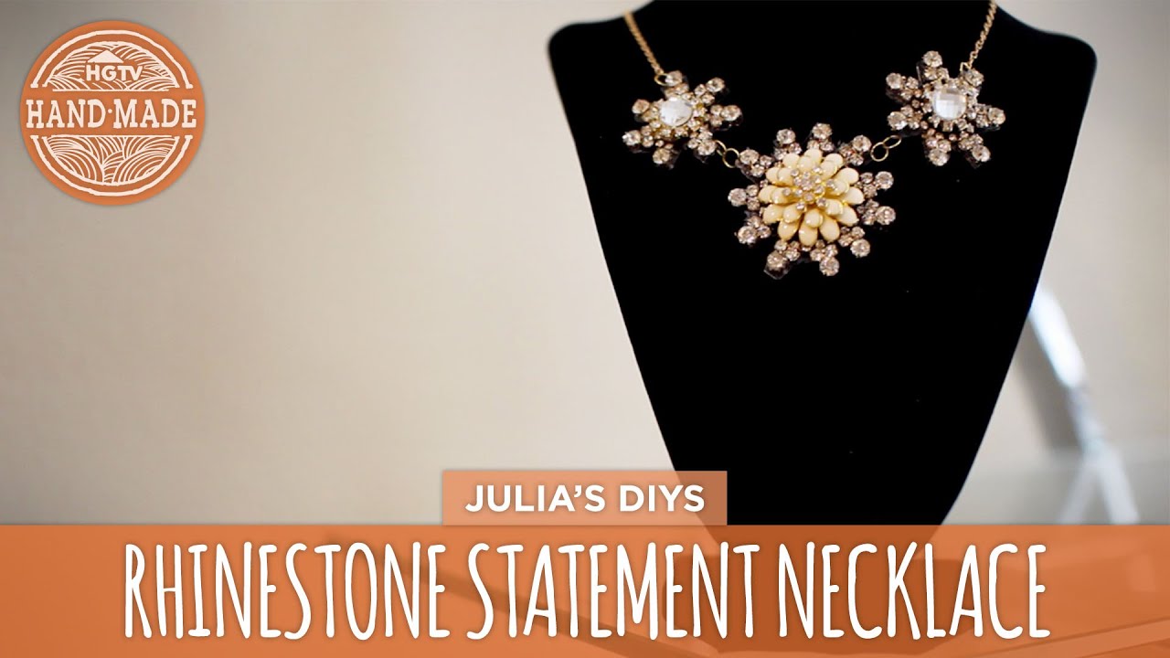 Rhinestone Statement Necklace for Prom! - HGTV Handmade