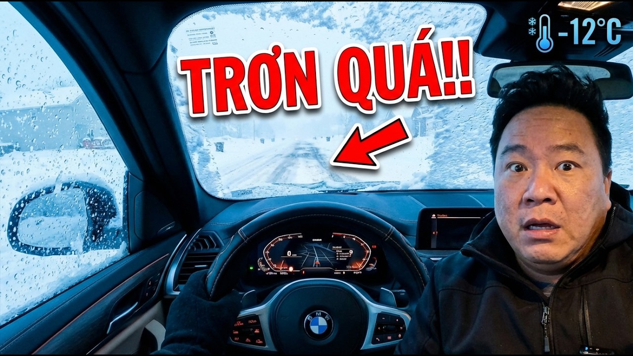 Lần Đầu Lái BMW X3 Trên Tuyết -12°C: Suýt Gặp Họa & Thử Thách Cầm $100 Đi Kroger | Cuộc Sống Mỹ