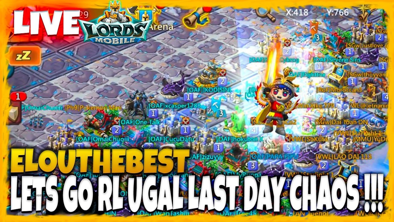 LAST DAY CHAOS ELOUTHEBEST RL UGAL !!! - Lords Mobile Indonesia