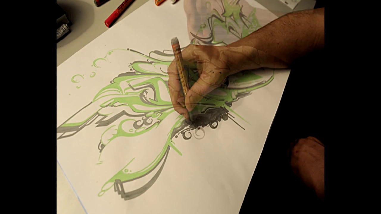 NewStylE Graffiti SpAWn. Acryl Marker canvas (long version)