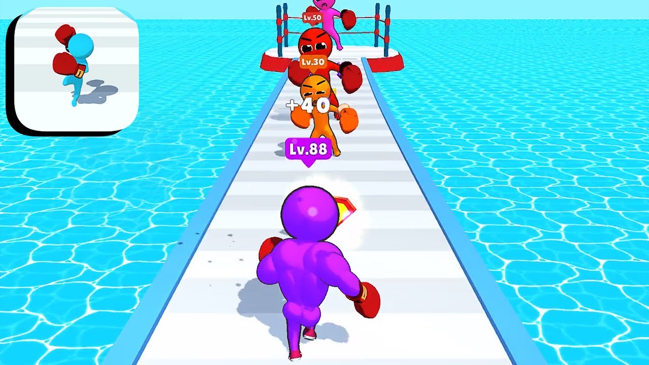 Level Up Runner - All Levels Gameplay Android,ios (Levels 1-4)
