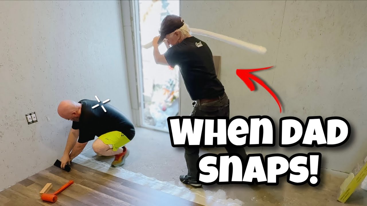 Laying Floors & Dropping Jokes | Father-Son Garage Studio Build | Vlog 340