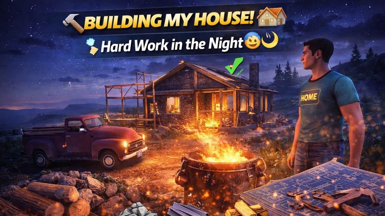 I Built My Own House at Night 😱🏠 | OTR Offroading | Best Open World Games