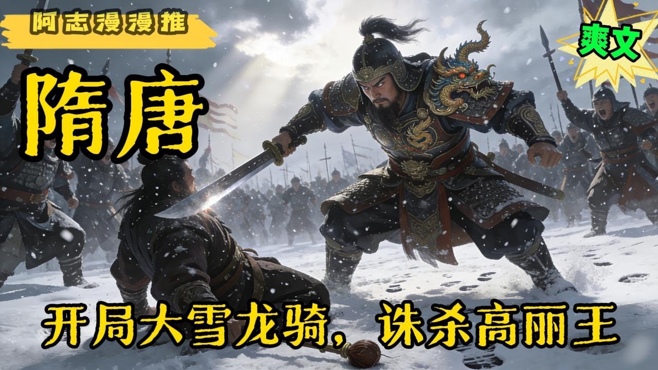 ✨完结文《隋唐》【爽文+战神+帝王+无敌+战争】杨昭穿越隋唐时代，成为隋帝杨广与萧皇后的长子，本以为可以好好的享受永华富贵。 #穿越 #三国志 #大唐 #有声书 #有声漫画 #一口气看完