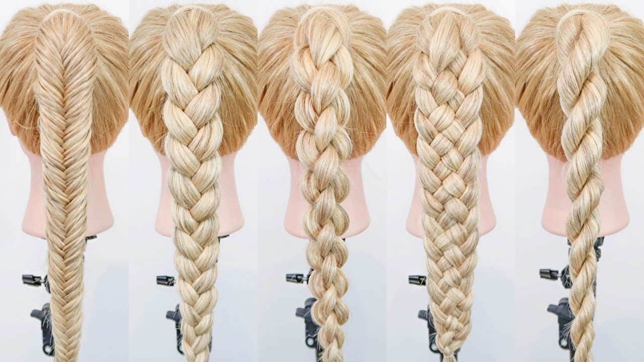 HOW TO BRAID FOR BEGINNERS - Quick & Easy Everyday Hairstyles For Ponytails - Medium & Long Hair
