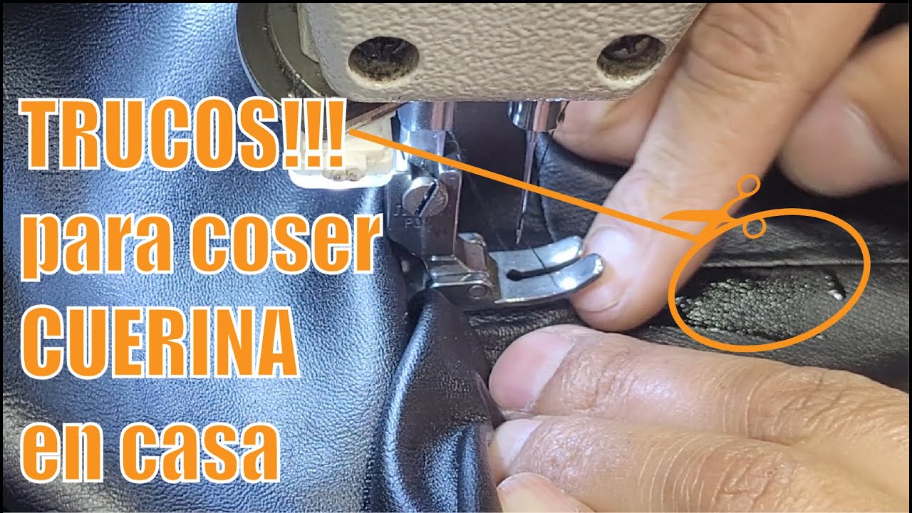 Cómo coser CUERINA en CASA / TIPS for SEWING with FAUX LEATHER, Vinyl