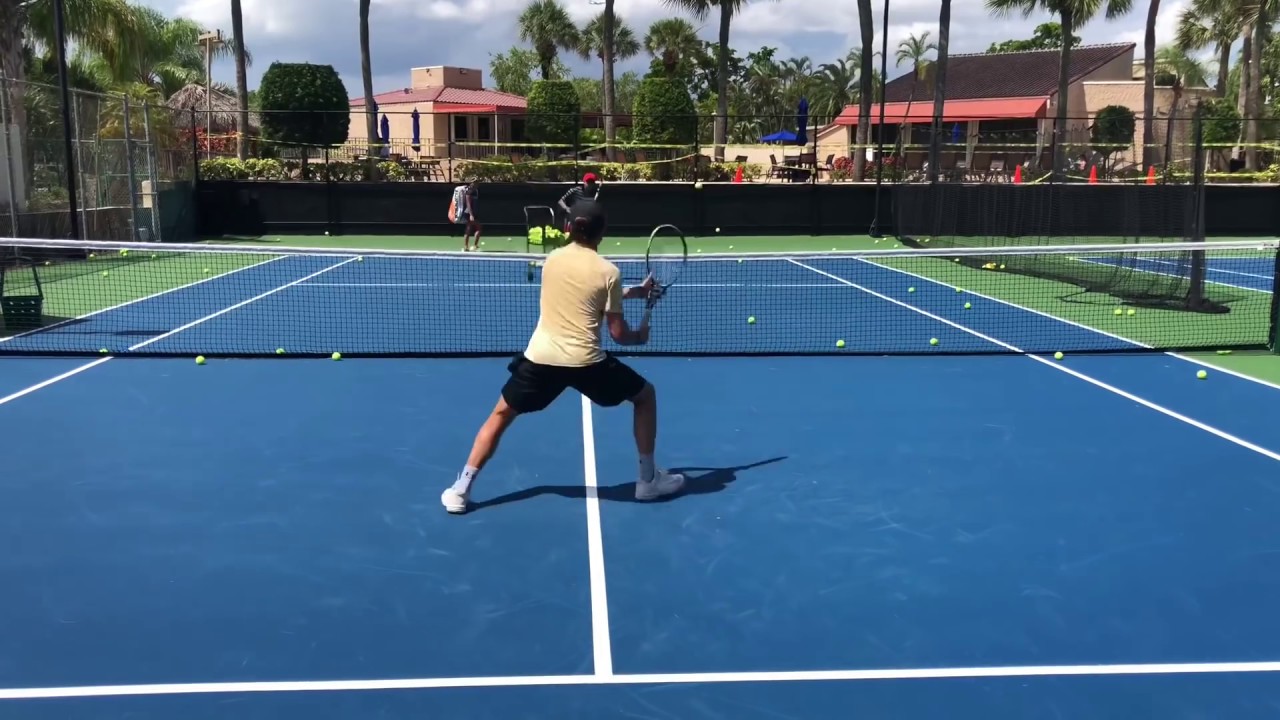 Advanced Tennis Volley Drills 🚨 Professional tennis training with coach Brian Dabul