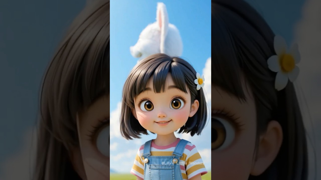 Little Lily's Dream: The Cloud Elephant's Funny Prank 🐘  #cute #shorts
