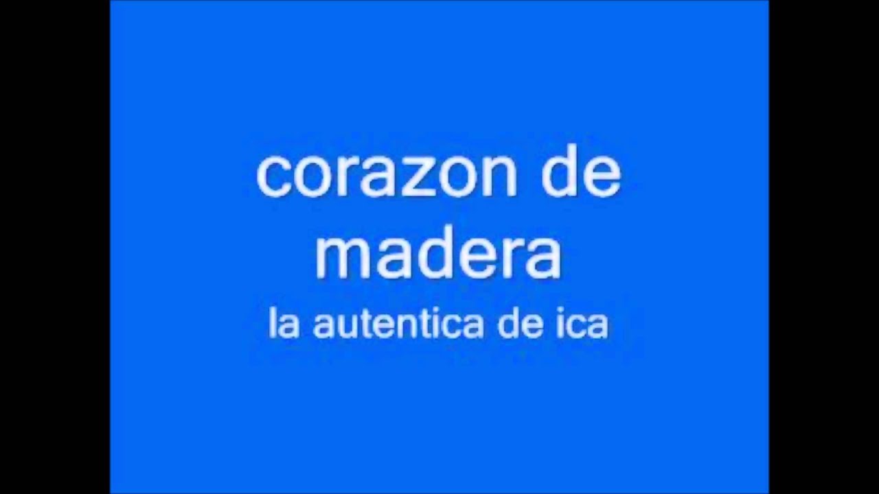corazon de madera la autentica de ica