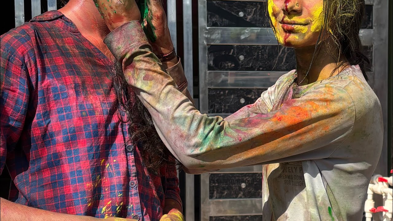 🤣🤣dulhandi का दिन #desi #desi holi #funny #familyvlogs #comedy #funnyvideo 