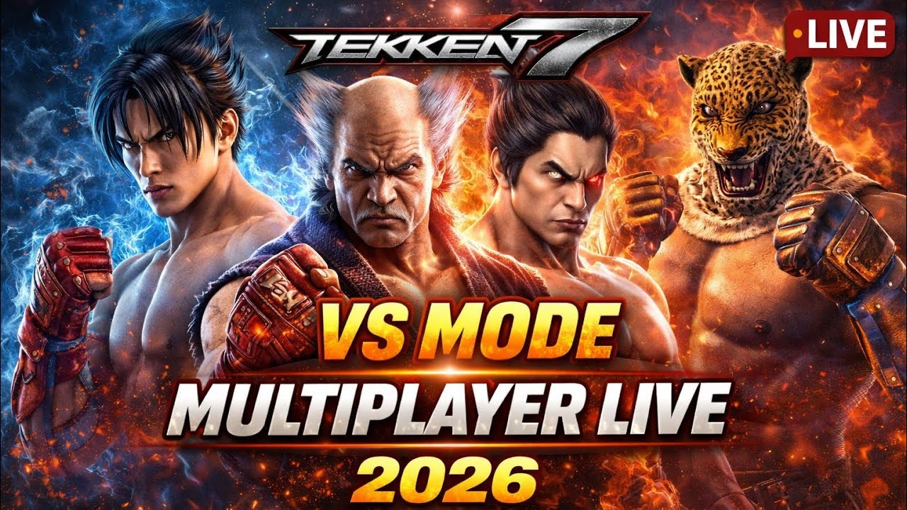 Tekken 7 VS Mode Multiplayer Live Gameplay (2026) | Intense Battles & Fighting Matches | Games World