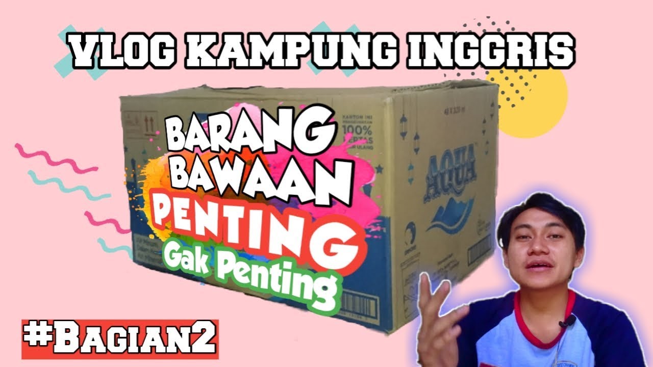 Kp Inggris - Barang yang PENTING GAK PENTING dibawa ke Pare Kampung Inggris (bagian2)