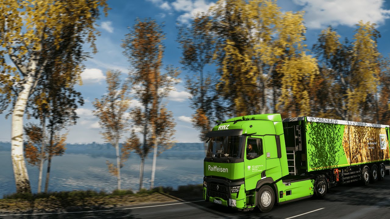 Realistic Driving Renault Range T480 Euro Truck Simulator 2 POV Drive 4K 1.57 + Wheel Cam