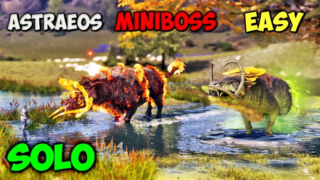 ЛЕГКИЙ СОЛО-бой с минибоссом Астреос в режиме ARK Survival Ascended