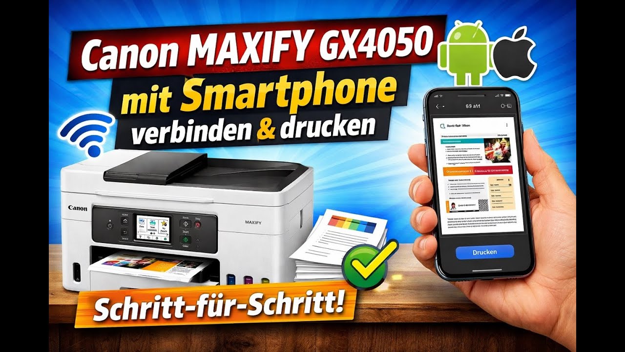 Canon MAXIFY GX4050 einfach mit dem Handy verbinden