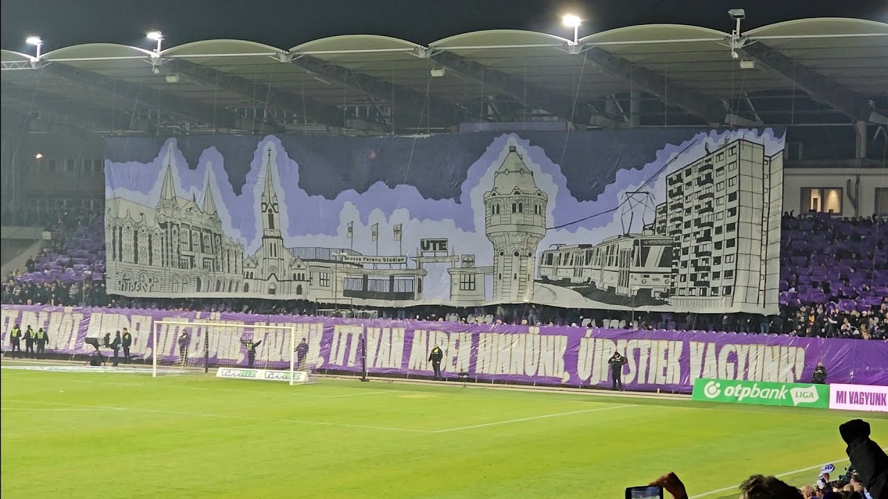 Koreo +  Himnusz // Újpest - Ferencváros //  243. derbi // 2024.12.01.