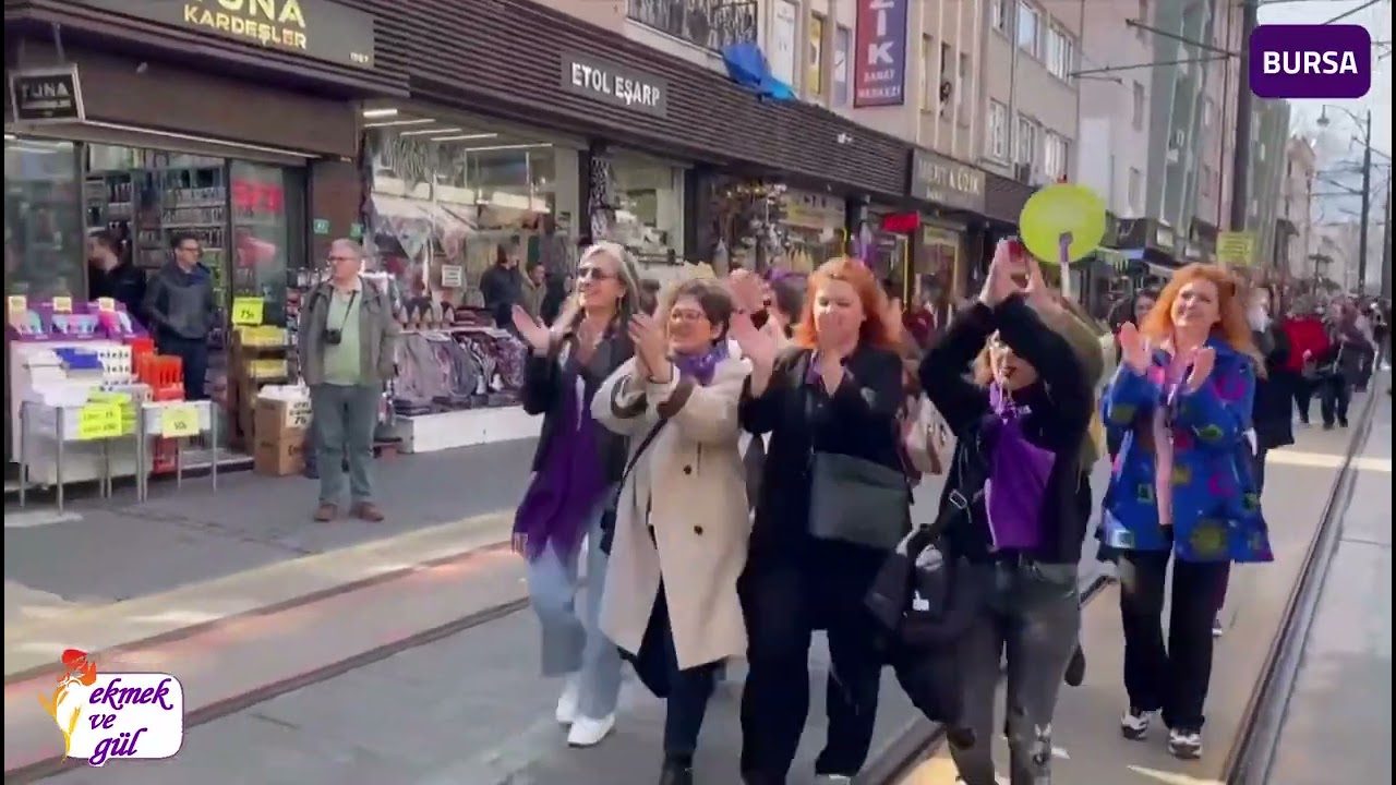 8 Mart 2025 |  Kadınlar Bursa’da alanlarda: Düşlediğimiz dünyayı birlikte kuracağız