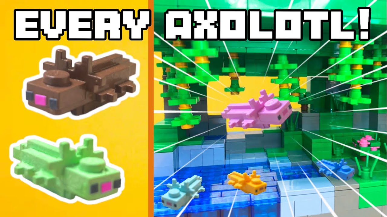 I collected Every Minecraft Axolotl in LEGO!