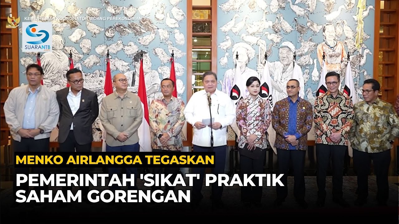 Tak Ada Ampun! Menko Airlangga Tegaskan Pemerintah 'Sikat' Praktik Saham Gorengan