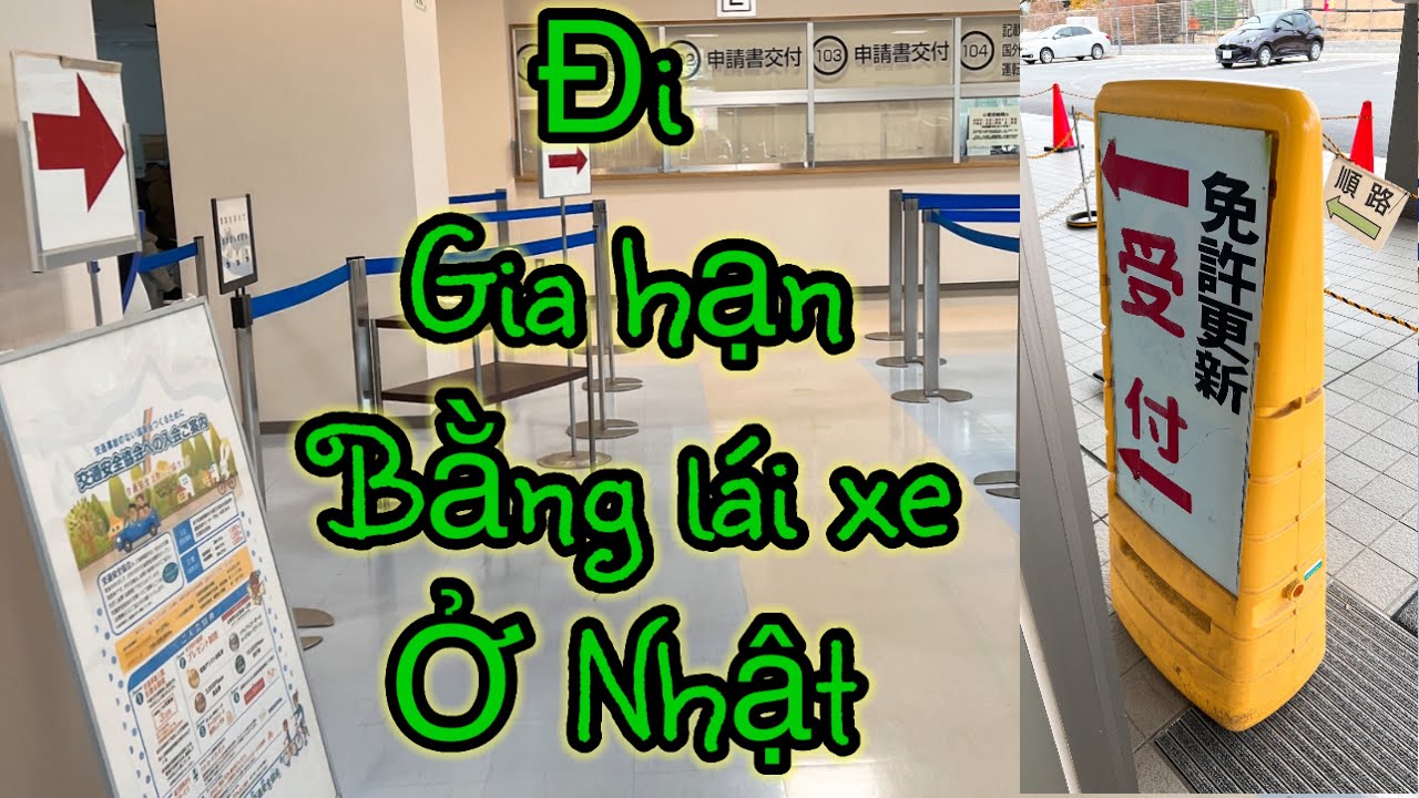 Buổi Sáng Đi Gia Hạn Bằng Lái Xe Ô Tô Ở Nhật - Quyen in JAPAN✅