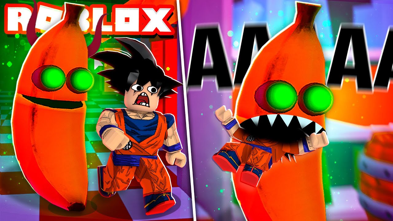 VIREI UMA BANANA DO MAL E ATAQUEI MEU AMIGO NO ROBLOX!!