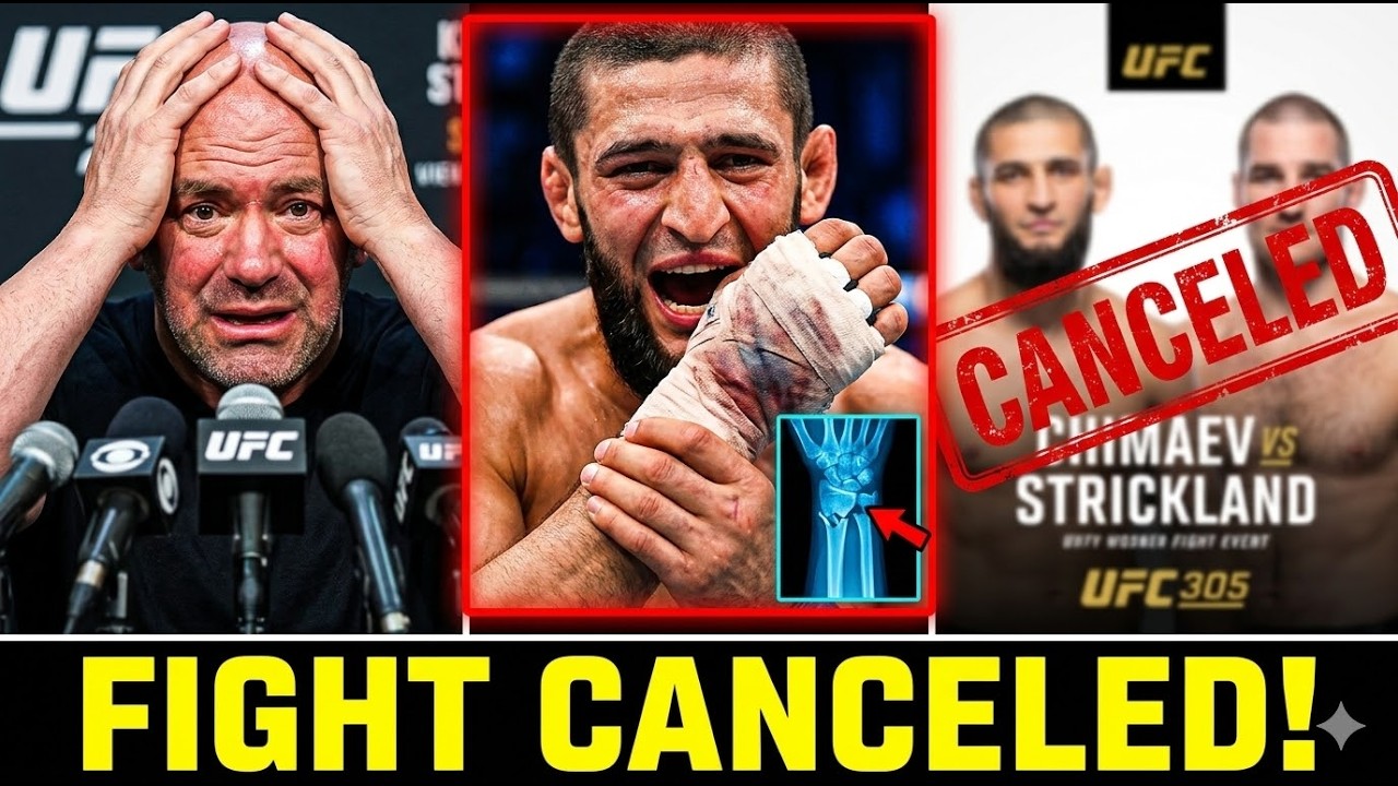 DANA WHITE PANICS! Khamzat Chimaev OUT with Devastating Injury!