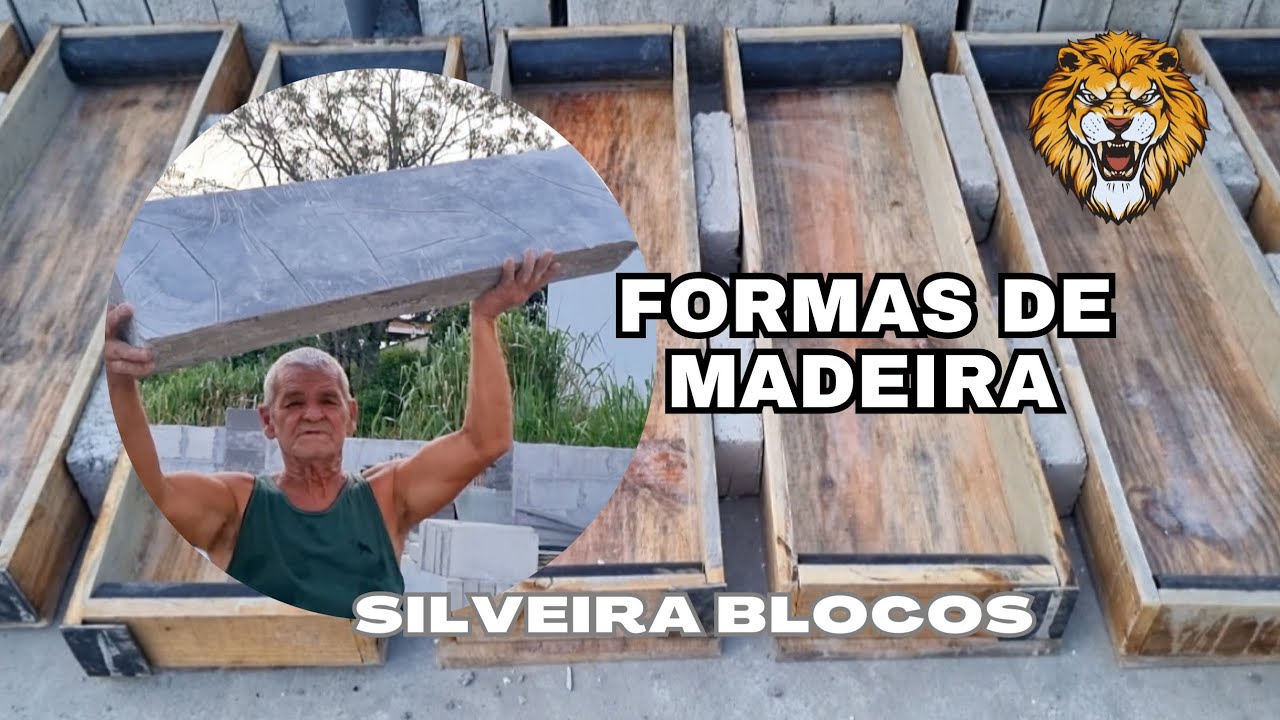 Mostrando as medidas das formas de madeira.