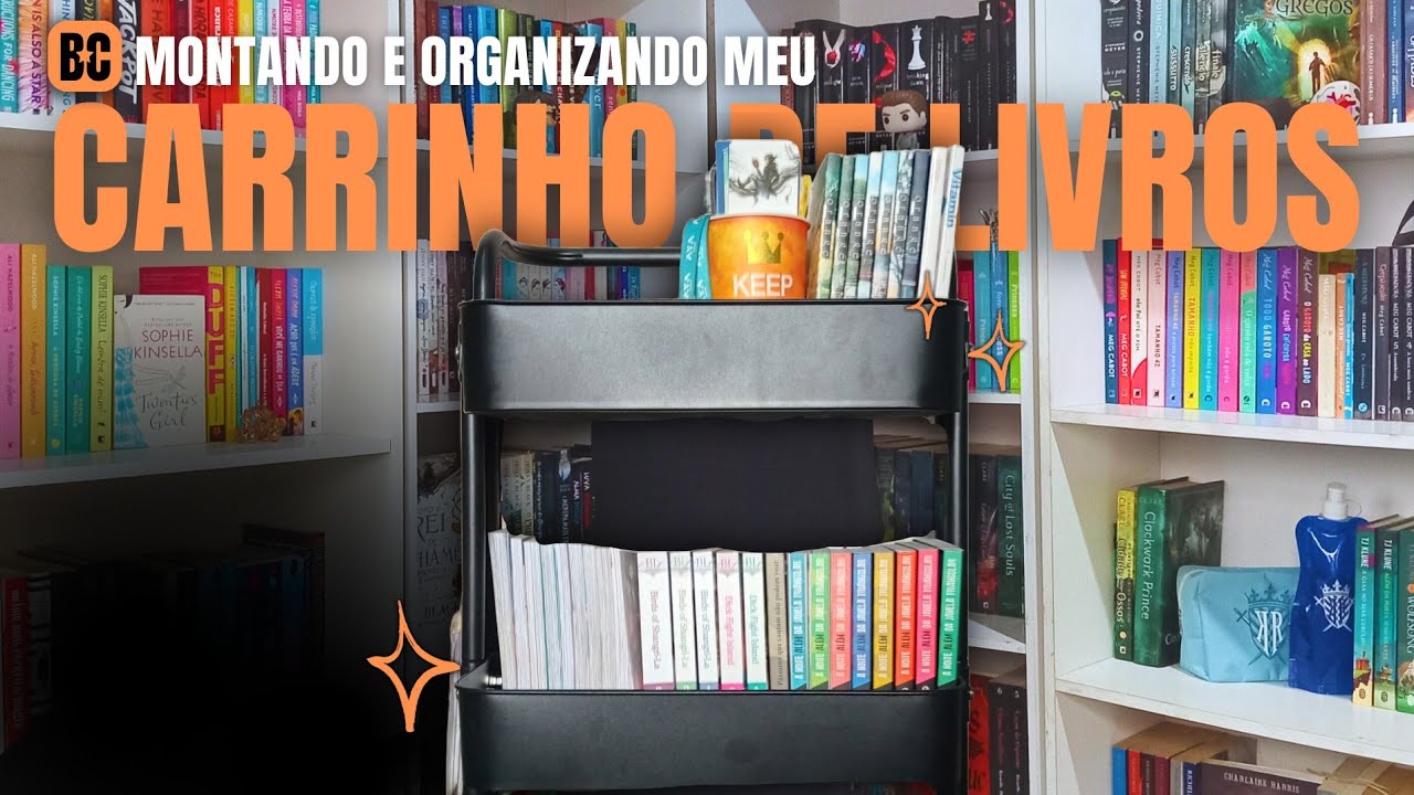 Montando e organizando meu novo carrinho de livros | BOOKCRUSHES
