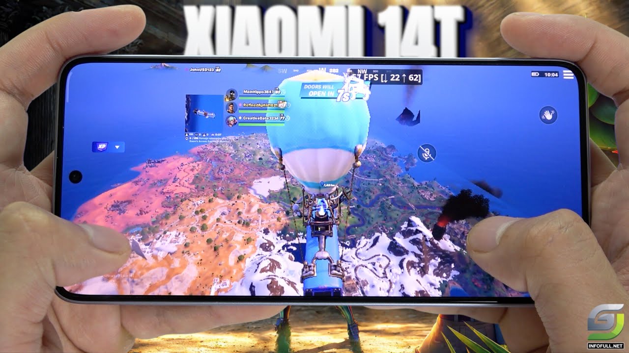 Xiaomi 14T Fortnite Gameplay | Dimensity 8300 Ultra