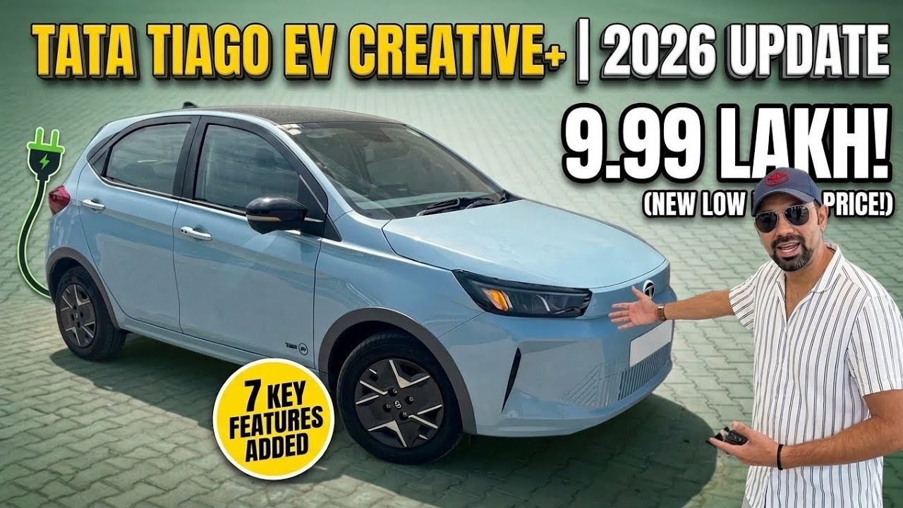Tata Tiago EV Creative 👍 Best for daily commute under 200 Km