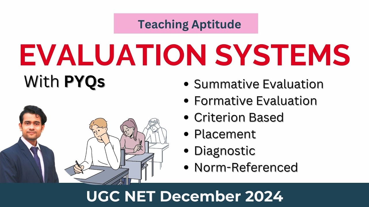 1.5 Types of Evaluation | Teaching Aptitude | UGC NET