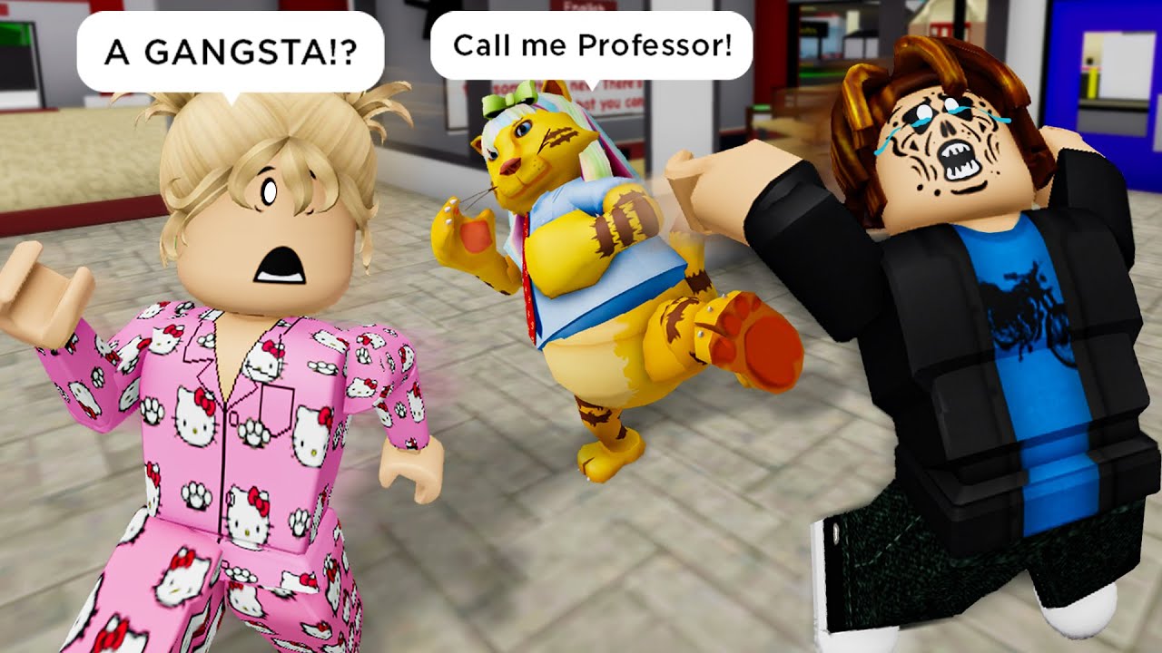 PROF GANGSTA 🐱 Roblox Brookhaven 🏡 RP - Funny Moments