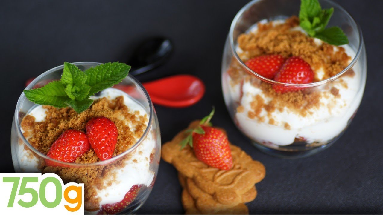 Tiramisu aux fraises et spéculoos - 750g