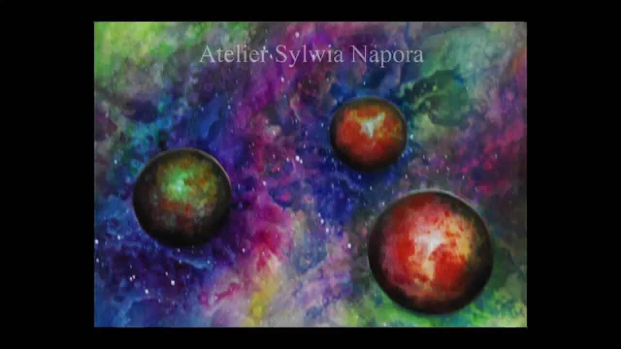 Sylwia Napora Acrylmalerei- abstrakt malen mit Acrylfarben