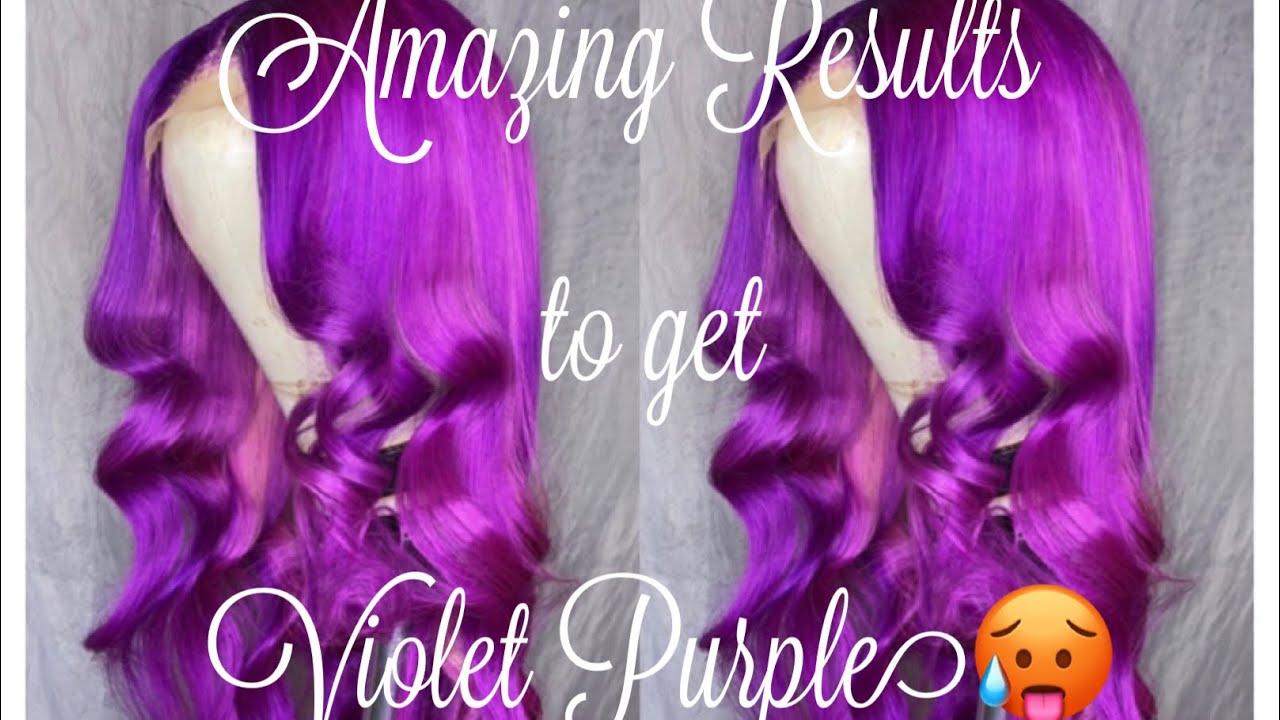 Water die 613 to Vivid Violet using Kiss Colors 🤩 #haircoloring